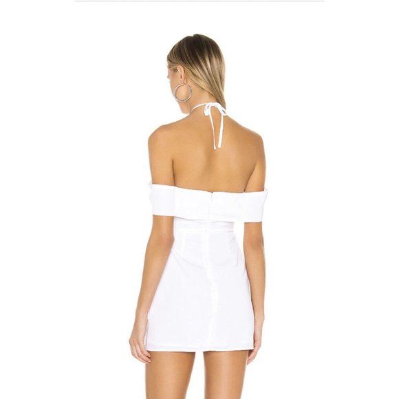 superdown Eliza Off Shoulder Dress White - Picture 2 of 4